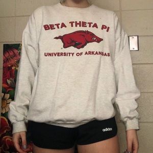 Arkansas crew neck sweatshirt